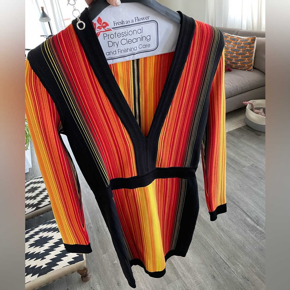 Balmain - stunning long sleeved mini dress